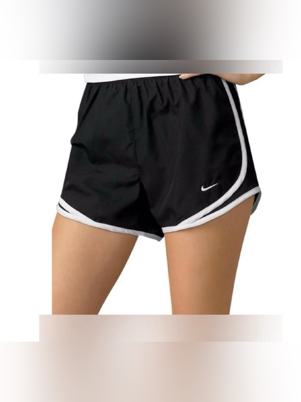 Nike Dri Fit Black Women's Flowy Loose Fit Athletic Running Training Shorts Med